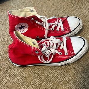 like new red converse